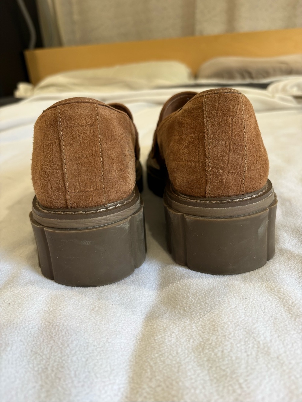 Vionic Brown Suede Penny Loafers - Picture 4 of 7